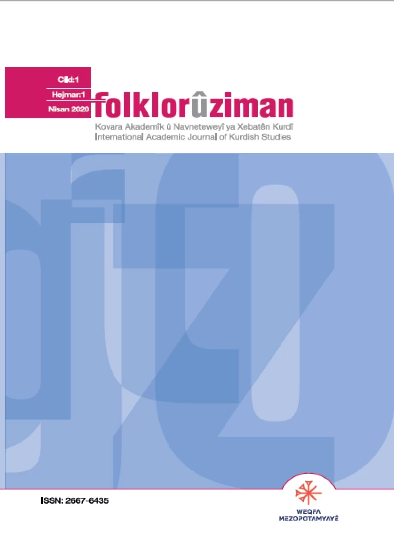 Folklor û Ziman 1 - Sal-Hejmar: 2020 / 1